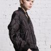 R13 Refurbished Liner Bomber - Black Overdye Jackets & Coats