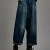 R13 Double Loop Venti Jean - Windsor Blue Wide Leg