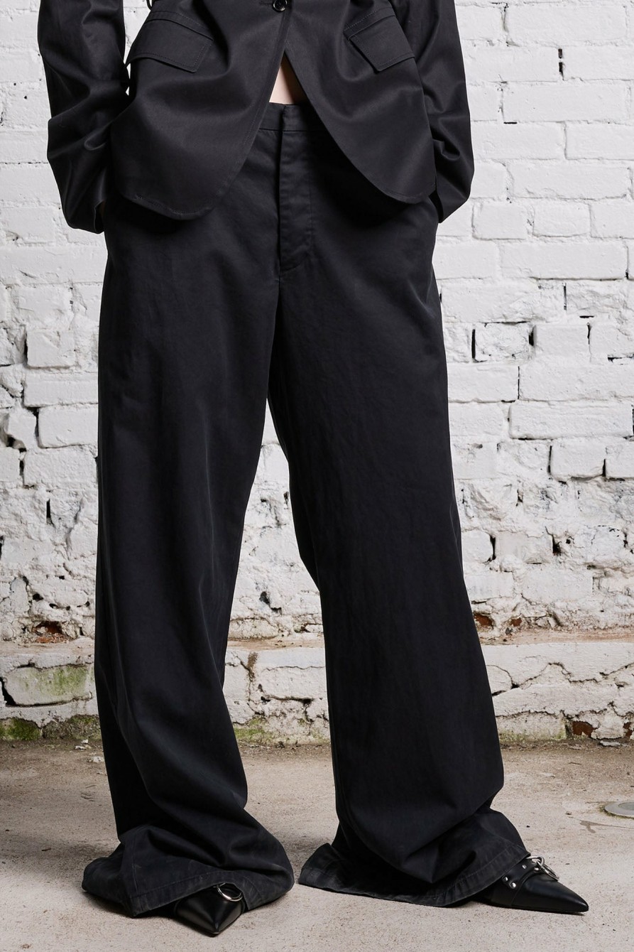 R13 Trench Trouser - Black Pants & Shorts