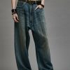 R13 Venti Jean - Weber Linen Indigo Wide Leg