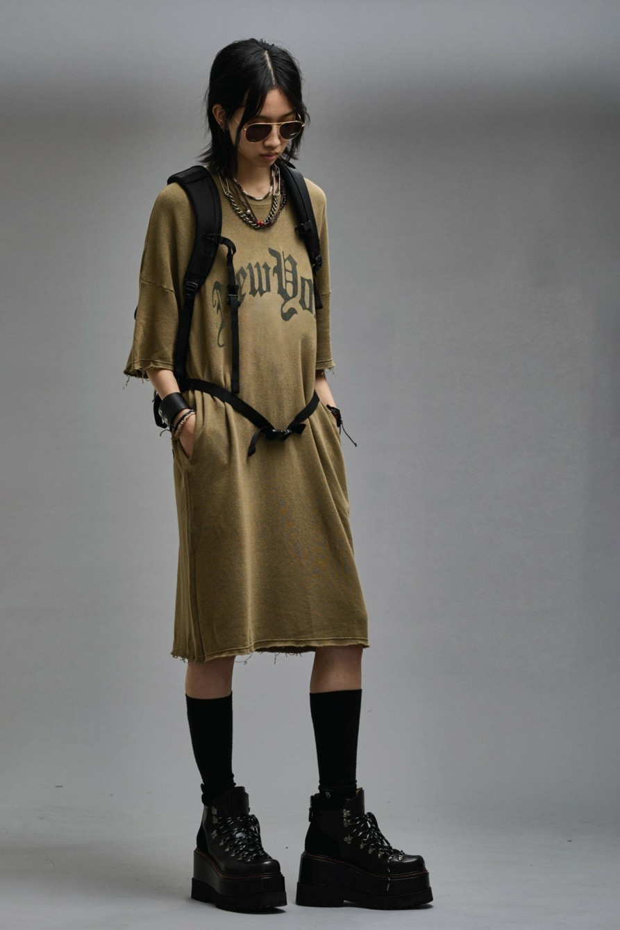 R13 Elongated Shirtdress - Olive Dresses & Skirts