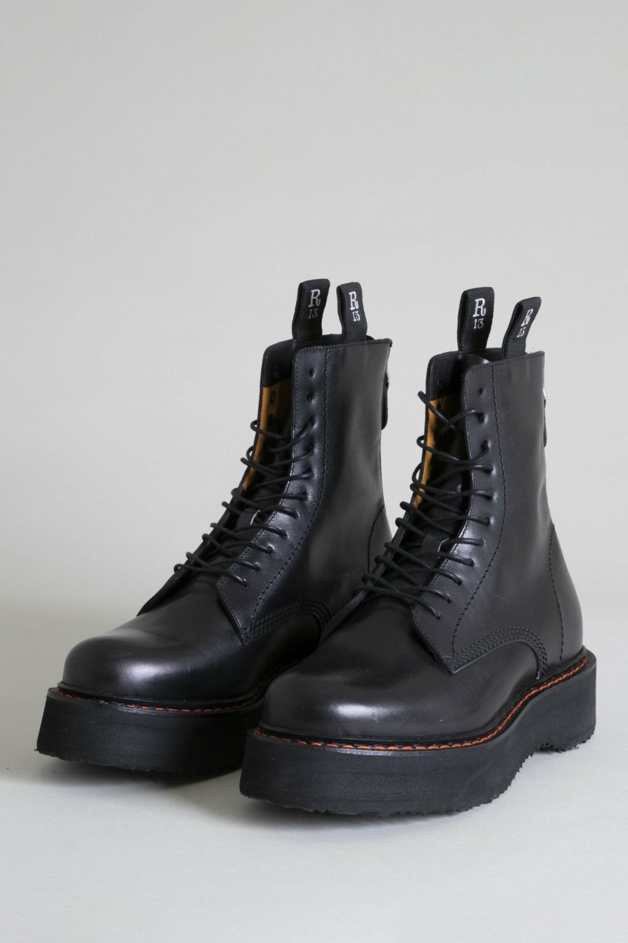 R13 Single Stack Boot - Black Boots