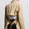 R13 Double Breasted Open Back Blazer - Light Khaki Jackets & Coats