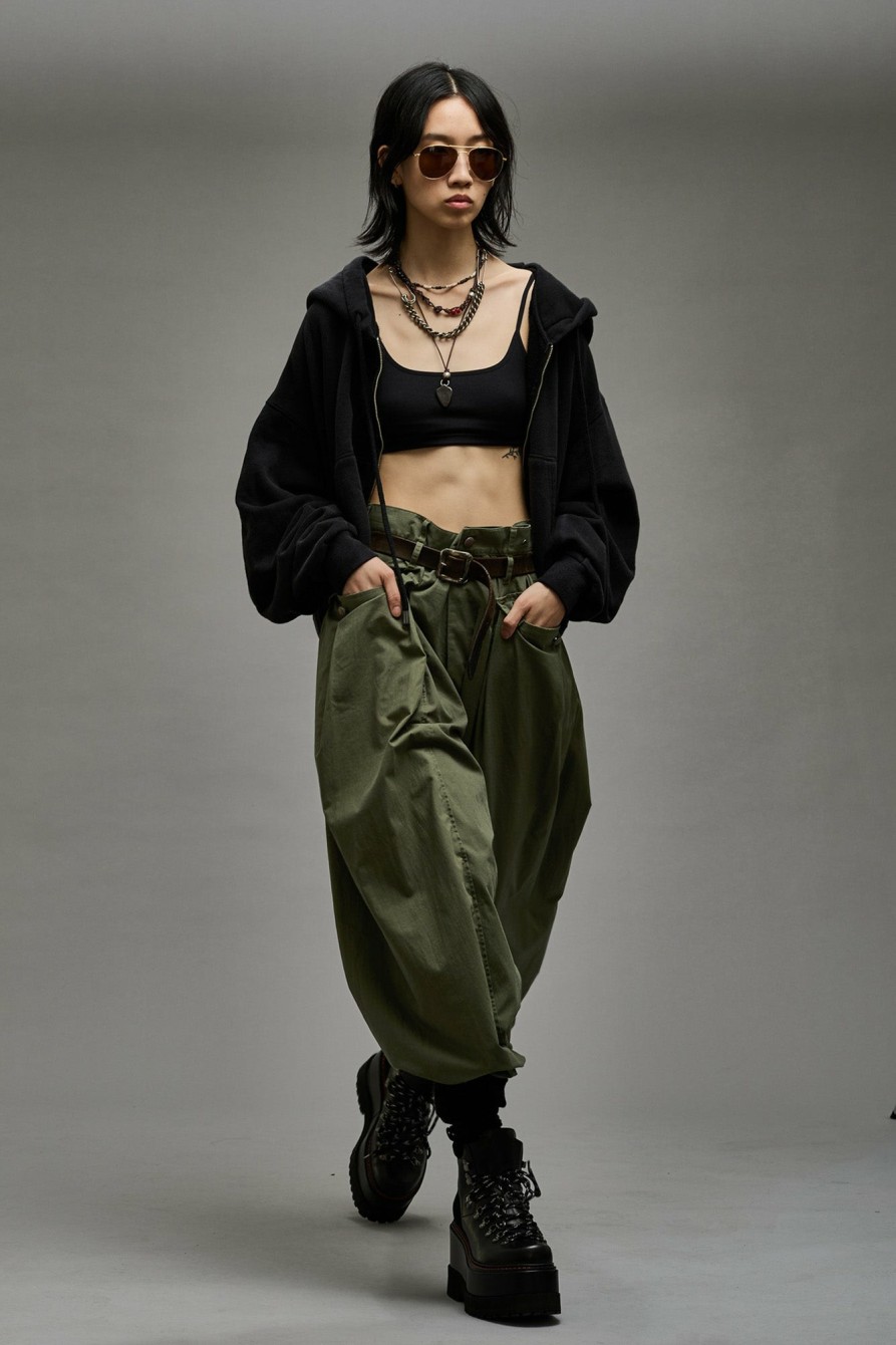 R13 Jesse Army Pant - Olive Ripstop Pants & Shorts