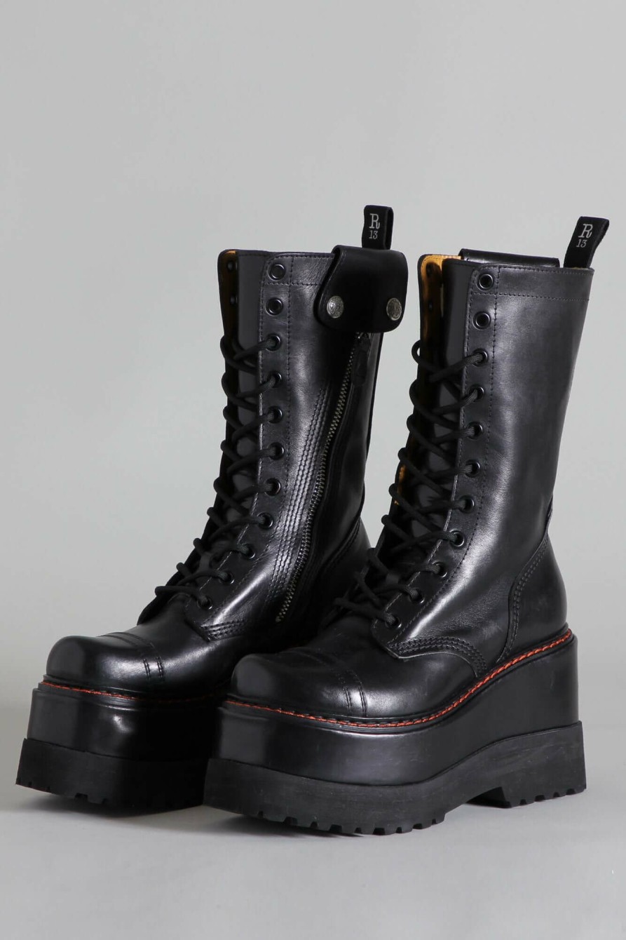 R13 Medium Jump Boot - Black Boots