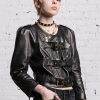 R13 Belted Motorcycle Jacket - Black Jackets & Coats