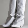 R13 Mid Cowboy Boots With Sleeve - White Cowboys