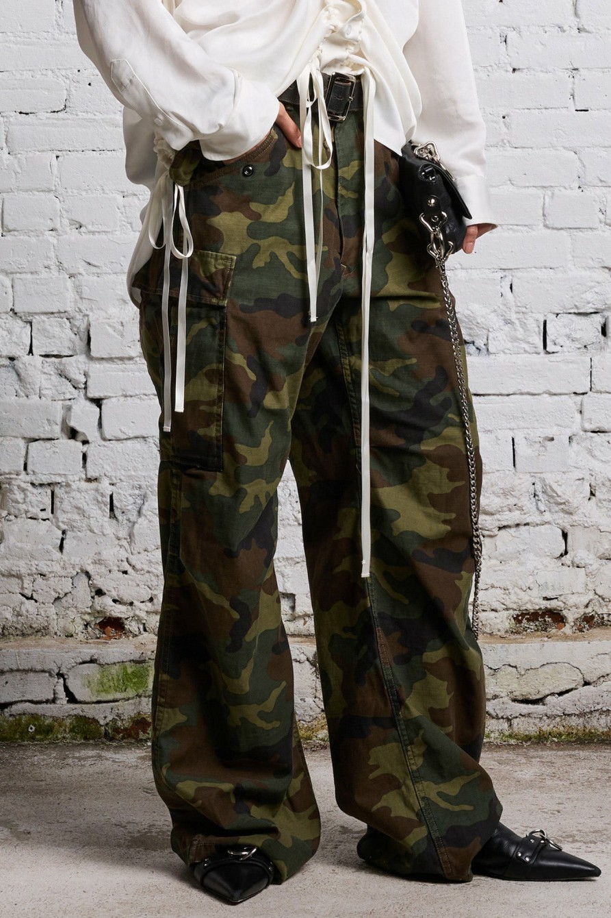 R13 Wide Leg Cargo - Camo Pants & Shorts