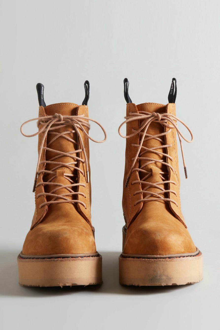 R13 Single Stack Boot - Tan Nubuck Boots