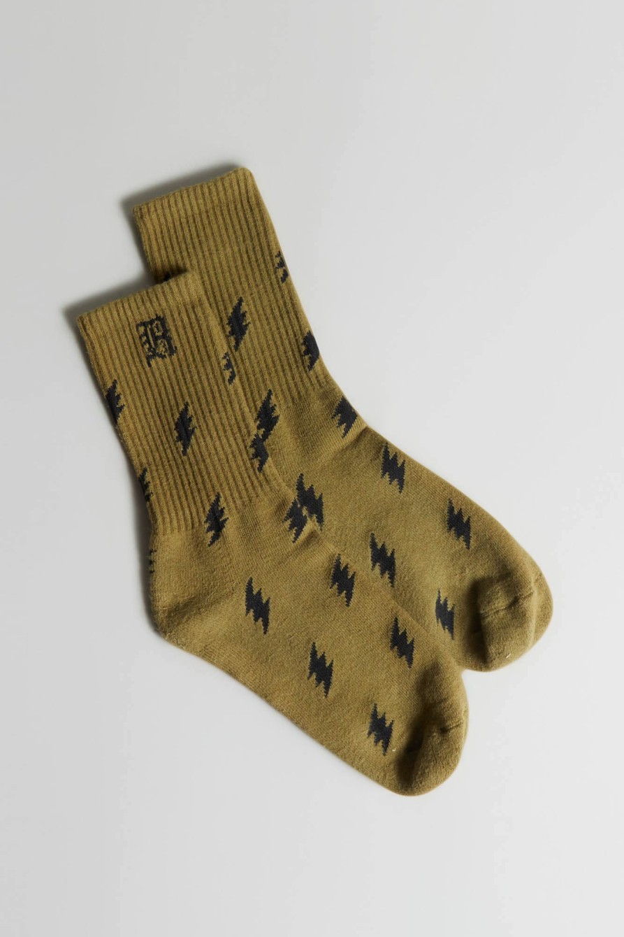 R13 R13 Socks - Olive Bolt Accessories