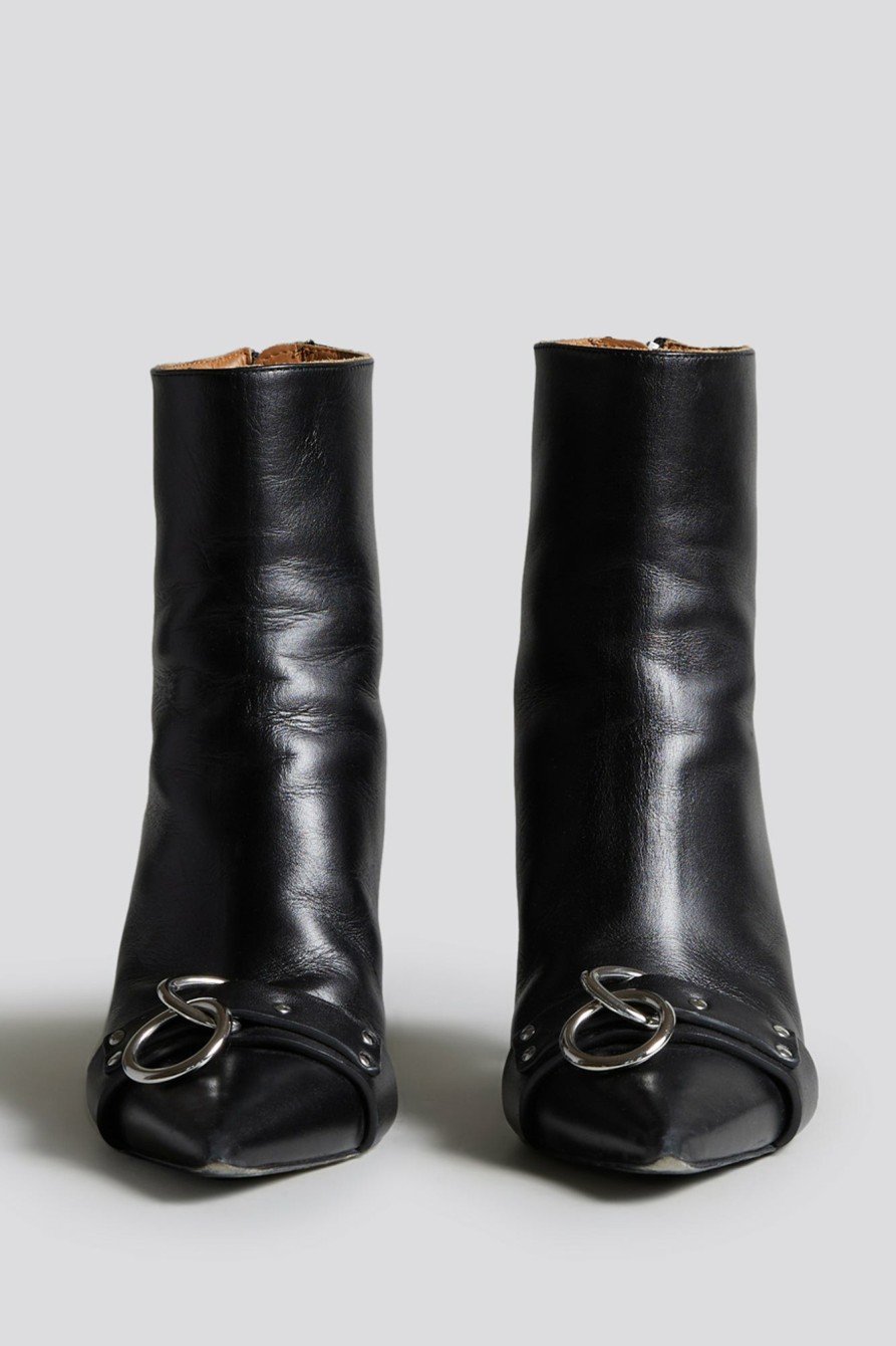 R13 Sid Heeled Harness Boot - Black Boots