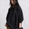 R13 Oversized New York Crewneck - Blackout Tops