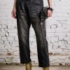 R13 Gold Splatter Crossover Jean - Eton Selvedge Black Crossover