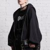 R13 Jumbo Zip Hoodie - Black Tops