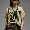 R13 Shit Happens Boy T - Khaki T-Shirts