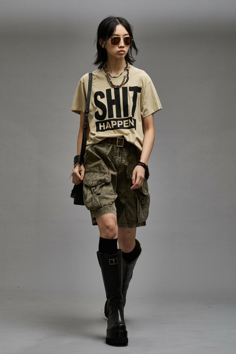 R13 Shit Happens Boy T - Khaki T-Shirts