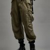 R13 Wide Leg Cargo - Olive Garment Dye Pants & Shorts