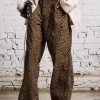 R13 Wide Leg Utility Pant - Leopard Pants & Shorts