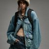 R13 Oversized Trucker Parka - Warren Blue Jackets & Coats