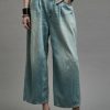 R13 Cropped Wide Leg Jean - Toni Blue Wide Leg