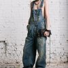 R13 D'Arcy Overall - Clinton Blue Wide Leg