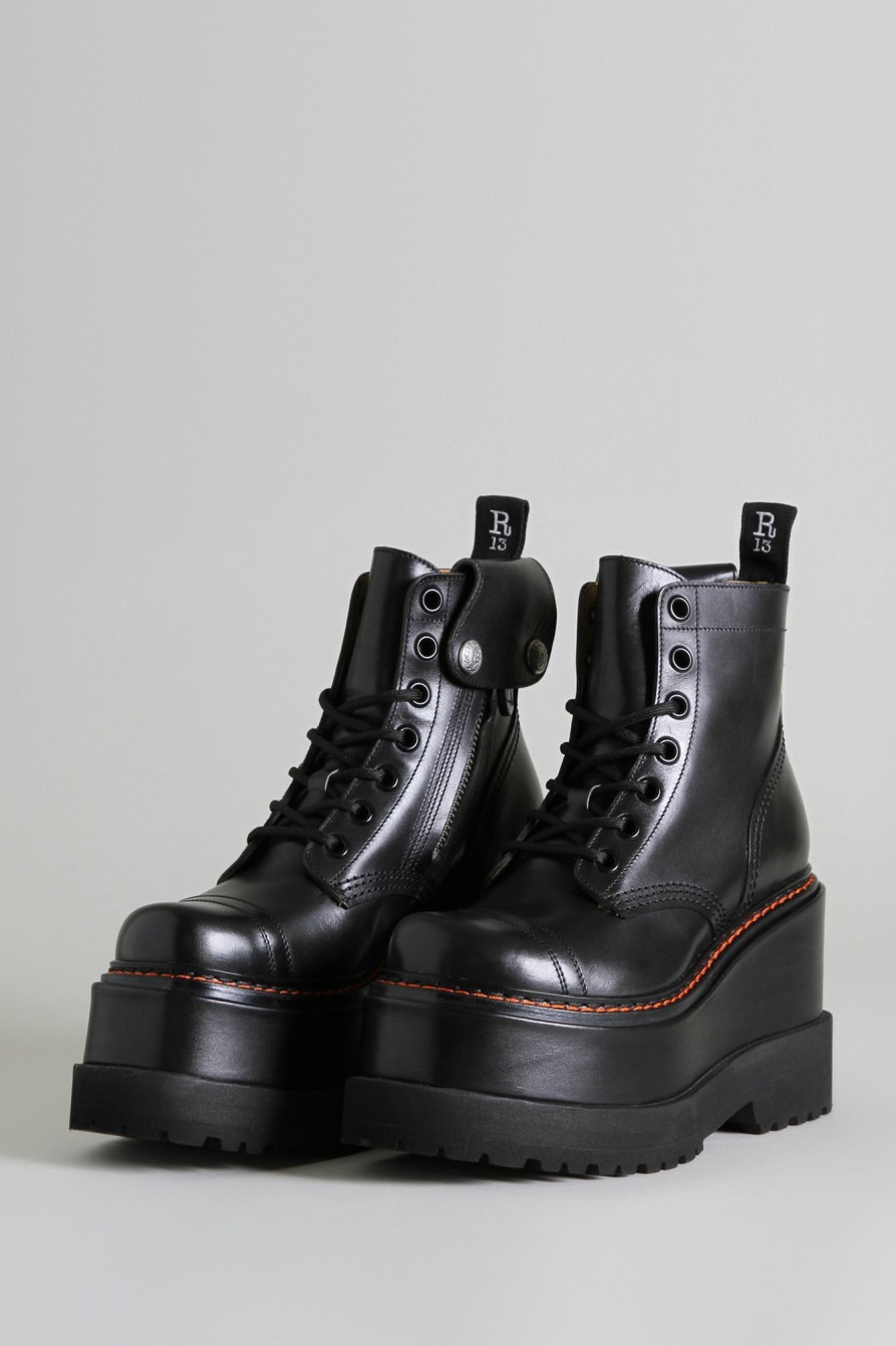 R13 Ankle Jump Boot - Black Boots