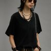 R13 V-Neck Relaxed T - Black T-Shirts