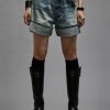 R13 Nina Short - Vintage Fyyff Selvedge Shorts/Skirts