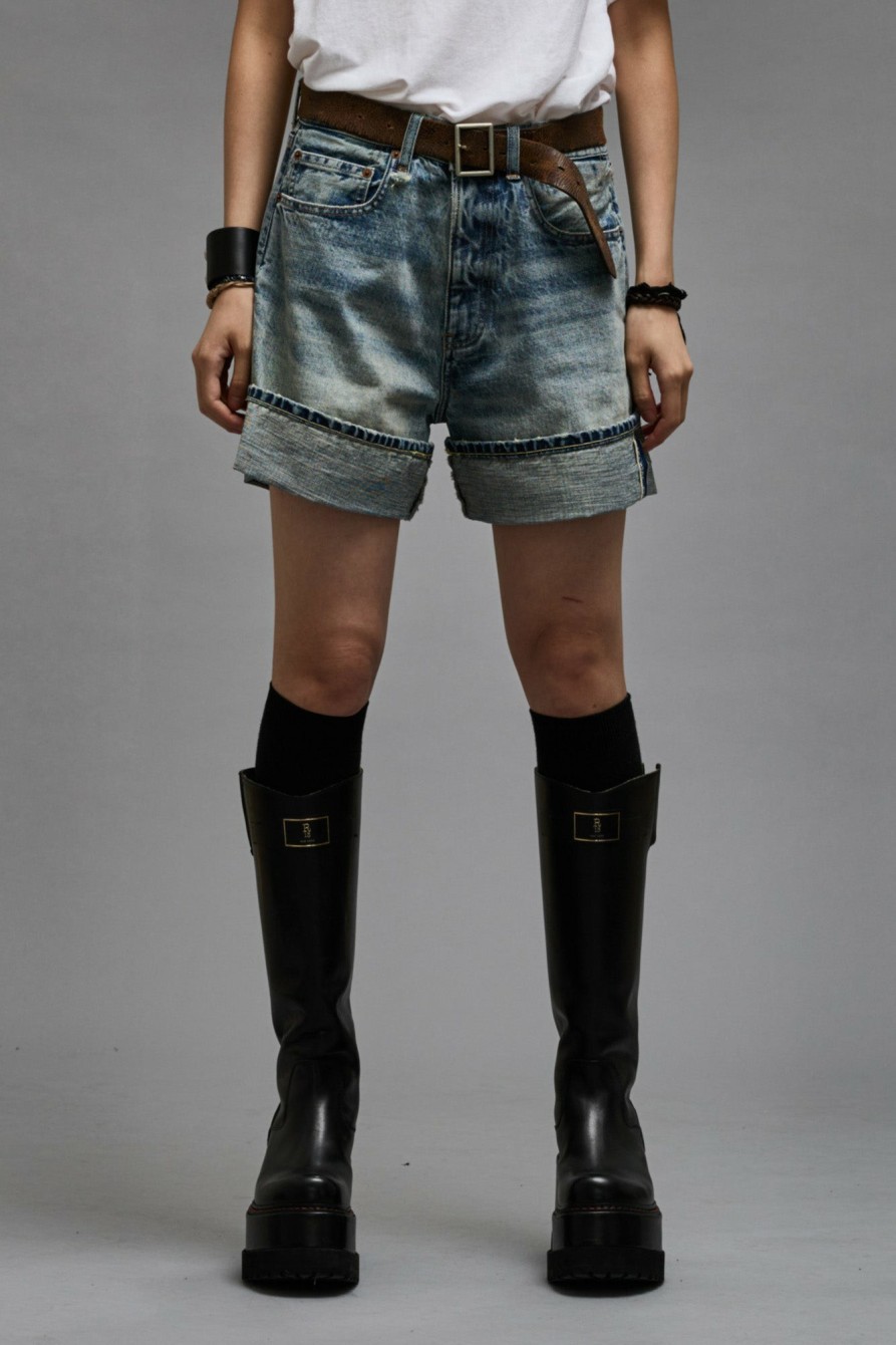 R13 Nina Short - Vintage Fyyff Selvedge Shorts/Skirts