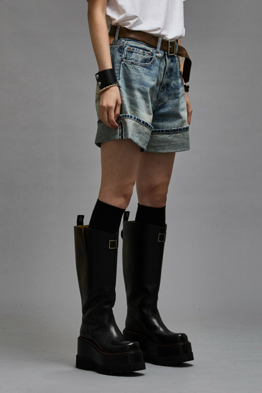 R13 Nina Short - Vintage Fyyff Selvedge Shorts/Skirts