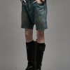 R13 Marky Drop Short - Weber Linen Indigo Shorts/Skirts